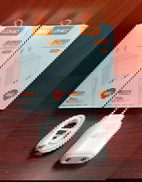شاحن تايب سي 18 وات 2 مخرج كوبي لادنيو ls-016 Image 1 Preview