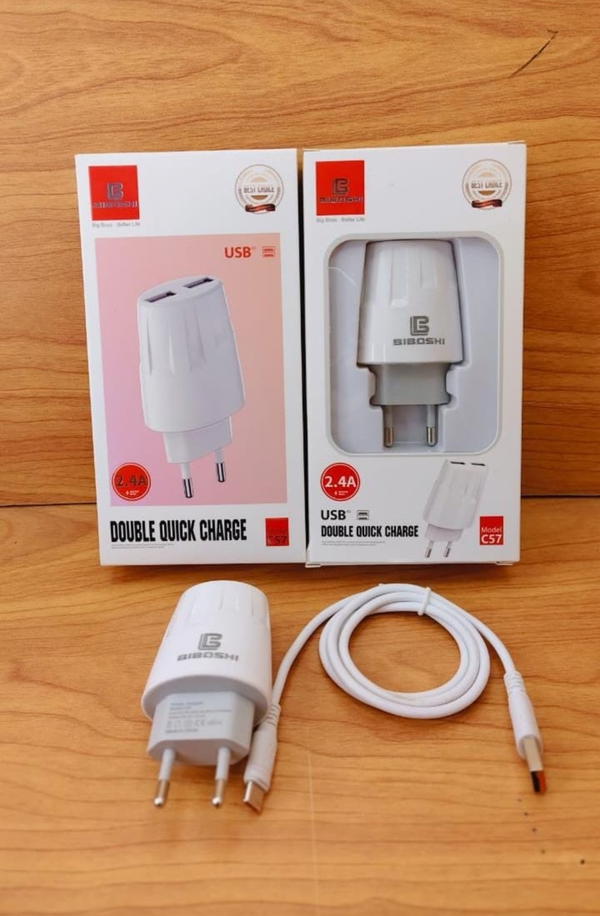 شاحن تايب سي 2 مخرج 2.4 امبير ضمان BiBOSHi c57 Image 1 Preview