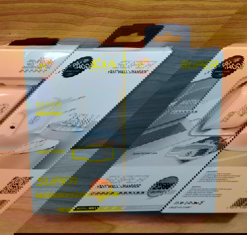 شاحن تايب سي 2 مخرج 25 وات 3.1 امبير ضمان MASA ma1 Preview Image