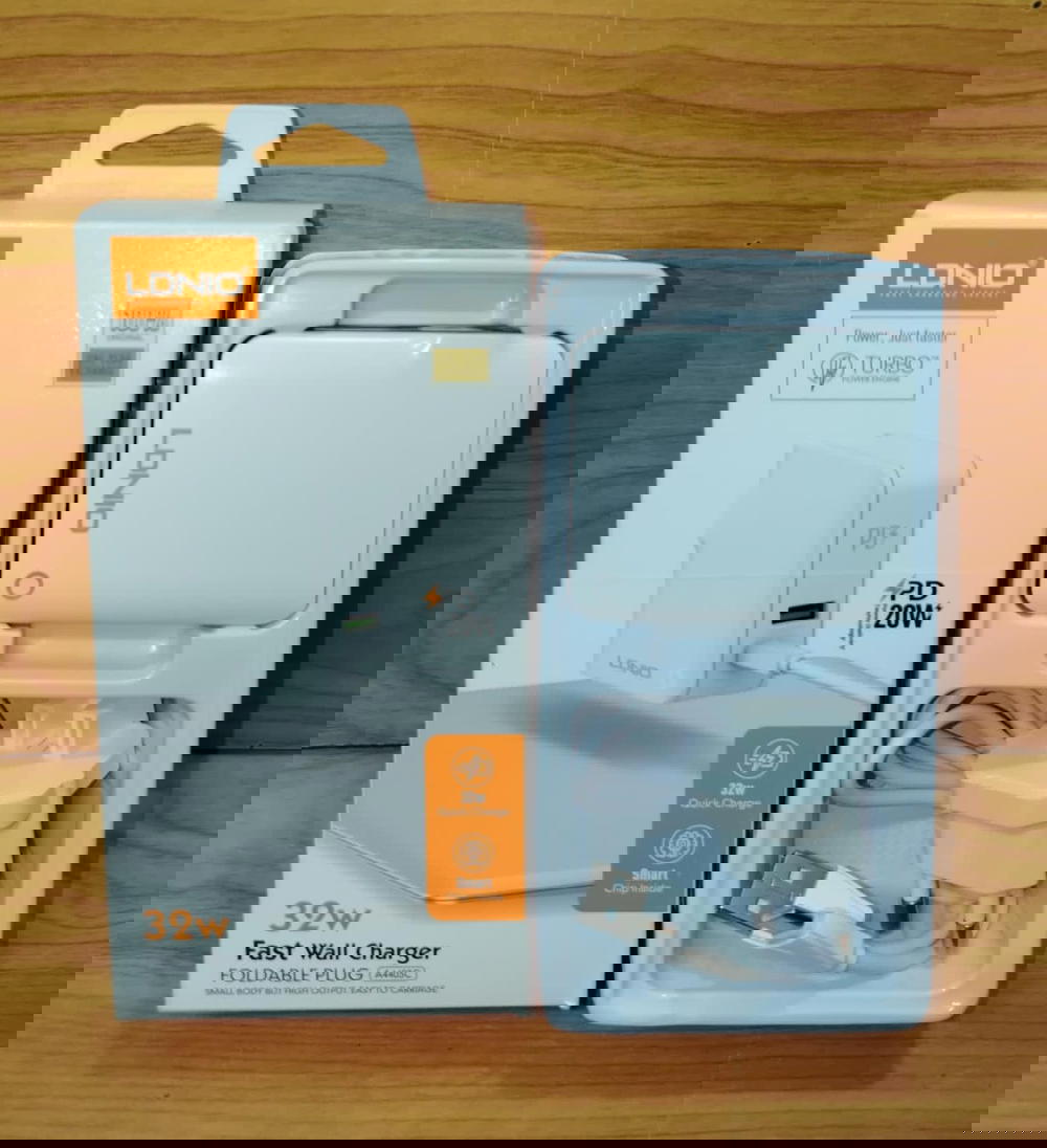 شاحن تايب سي 2 مخرج 32 وات PD ضمان LDNiO a4403c Preview Image