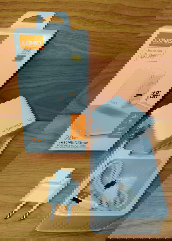 شاحن تايب سي 2 مخرج 32 وات PD ضمان LDNiO a4403c Image 2 Preview