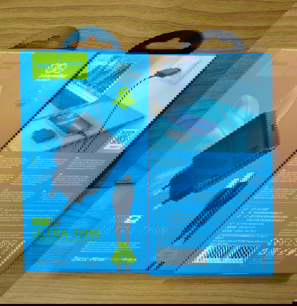 شاحن تايب سي 20 وات PD كوالكوم ضمان Hoco n37 Preview Image