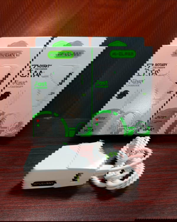 شاحن تايب سي دوار 3.1 امبير مضئ Hi-Class Image 1 Preview