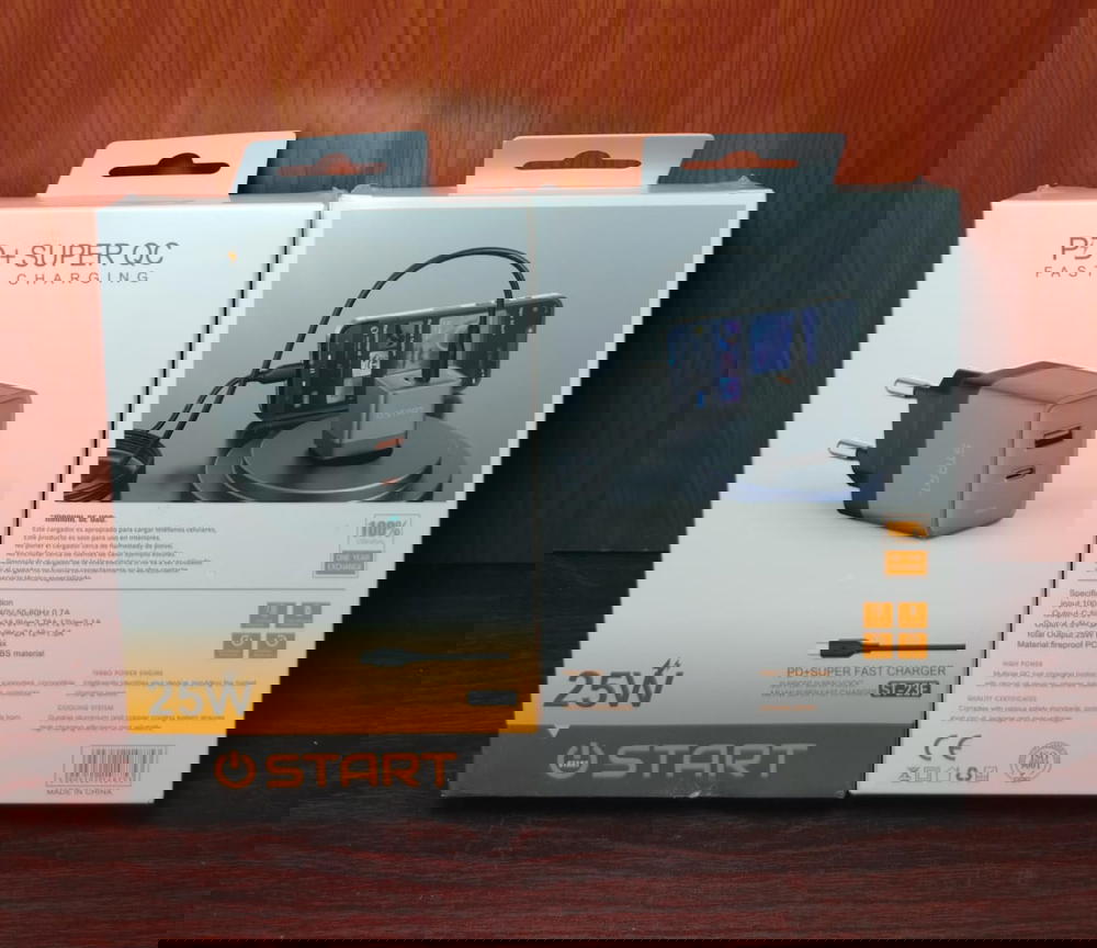 شاحن تايب سي 25 وات 2 مخرج PD ضمان Start st23e Preview Image