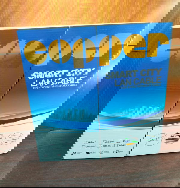 سلك نت 305 ياردة Copper CAT-5e Image 1 Preview