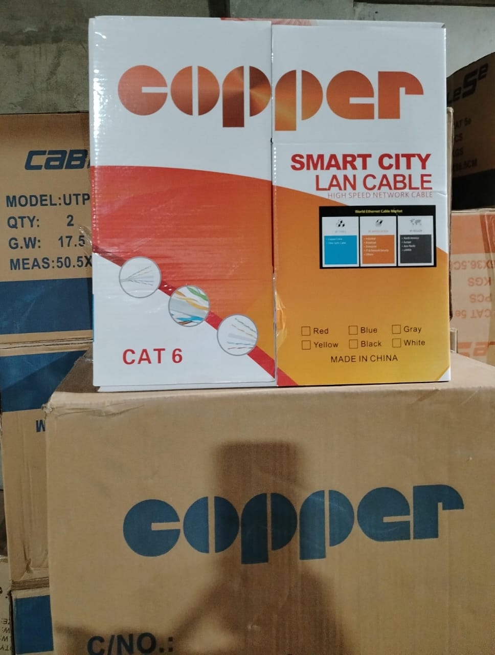 سلك نت 305 ياردة Copper CAT6 Preview Image