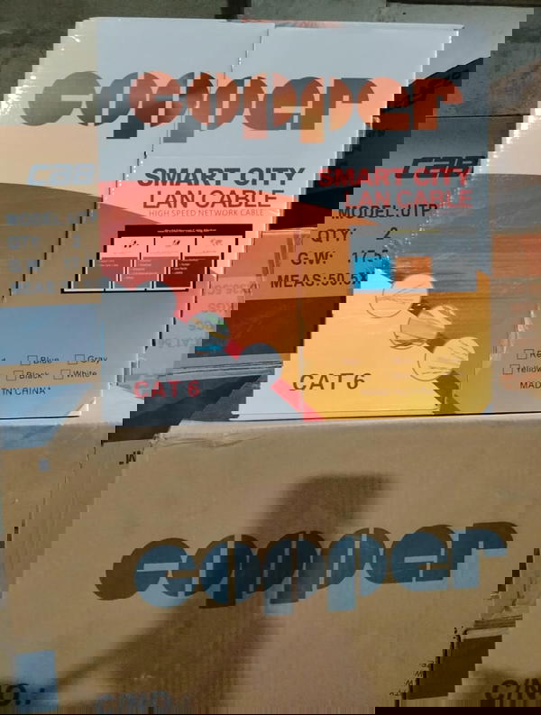 سلك نت 305 ياردة Copper CAT6 Image 1 Preview