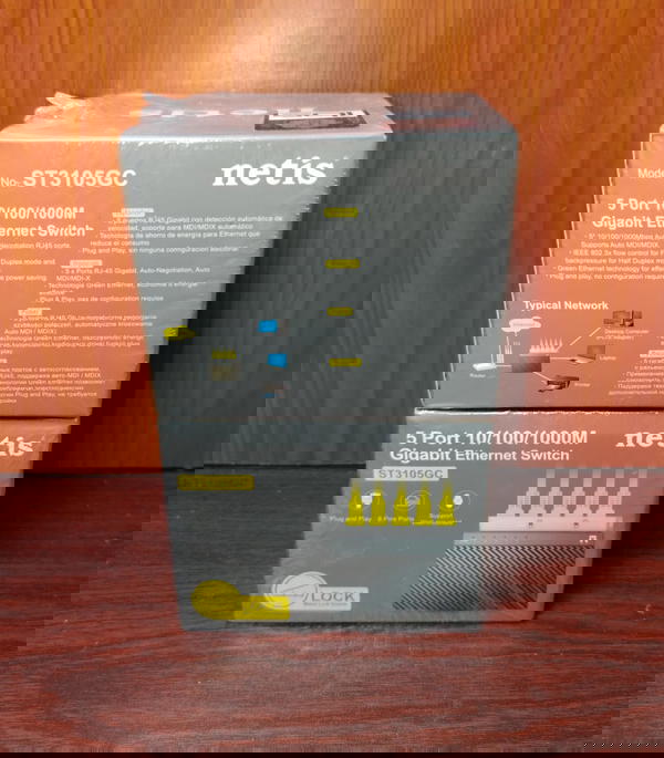 سويتش 5 مخرج Netis 10/100/1000m ضمان سنة Image 1 Preview