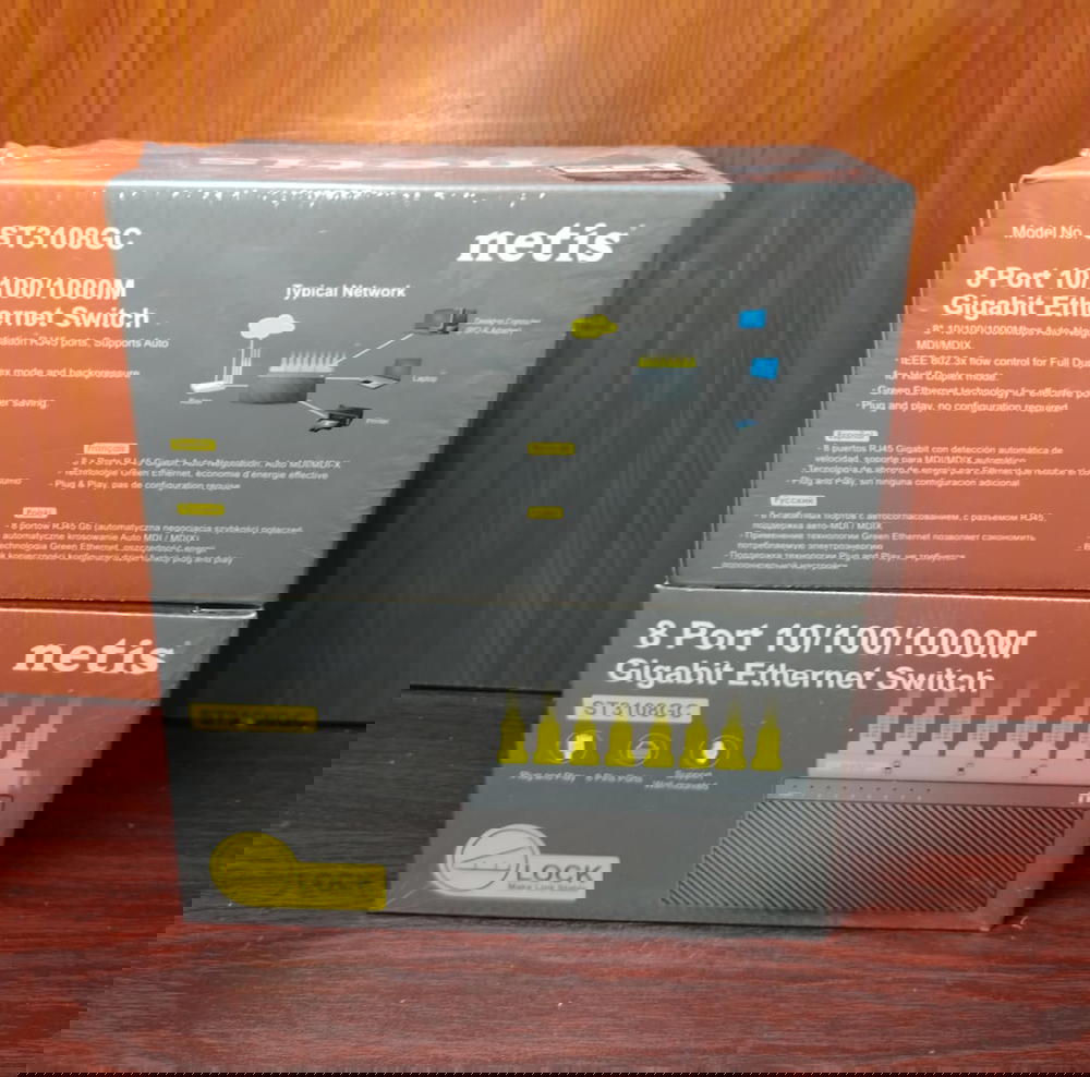 سويتش 8 مخرج Netis 10/100/1000m ضمان سنة Preview Image