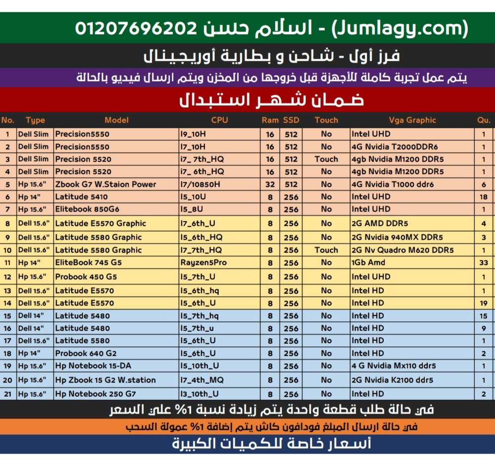 تشكيل لابـتـوب فـرز اول ضـمـان شـهـر 💻 Preview Image