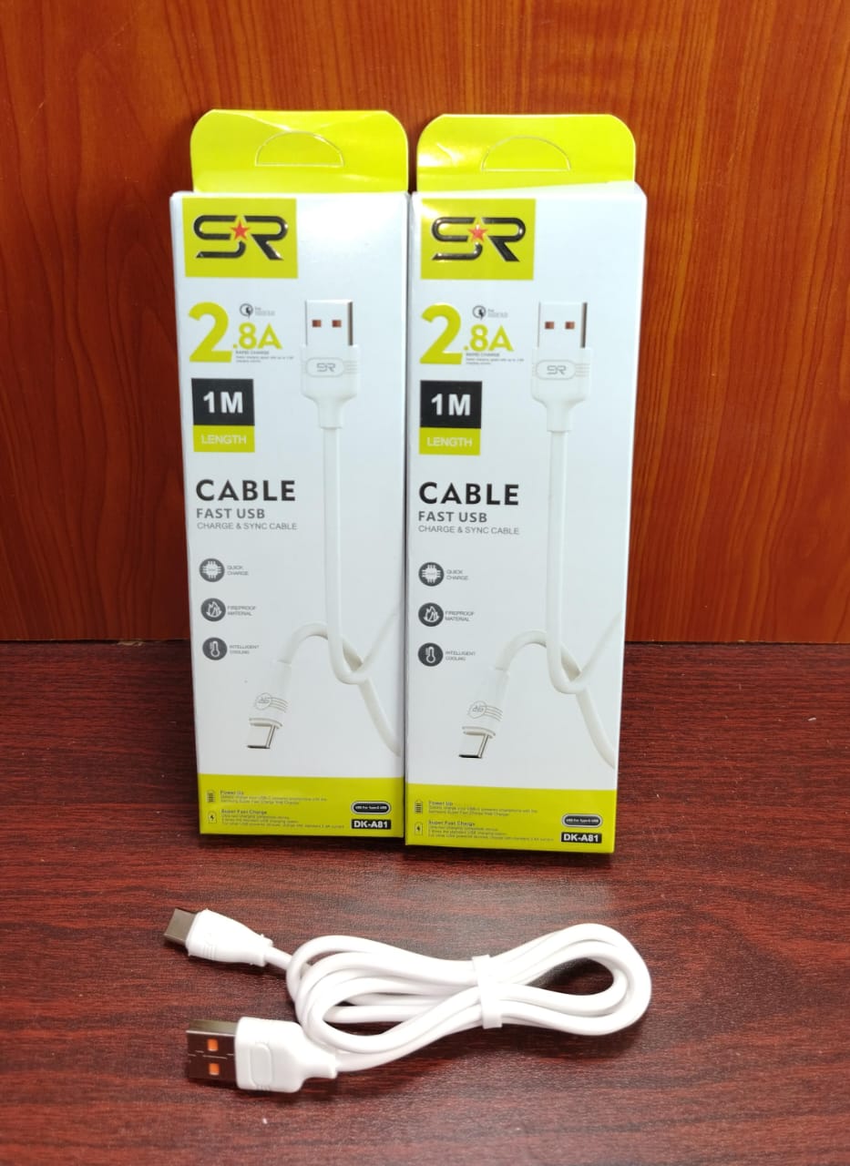 كابل تايب سي 2.8 امبير ضمان SR A81 Preview Image