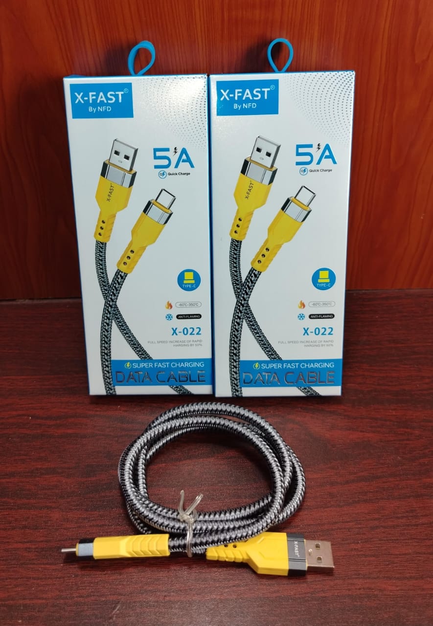 كابل تايب سي شيلد 5 امبير ضمان X-Fast x-022 Preview Image