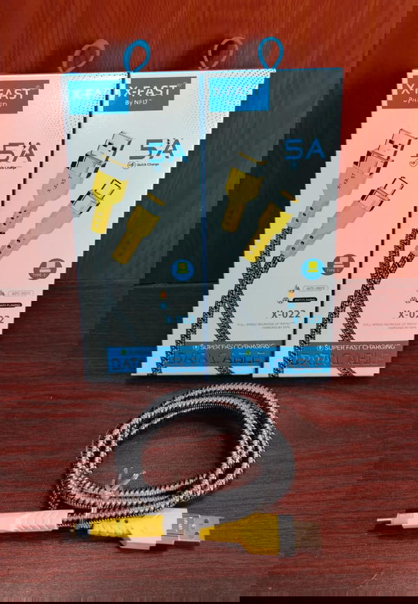 كابل تايب سي شيلد 5 امبير ضمان X-Fast x-022 Image 1 Preview