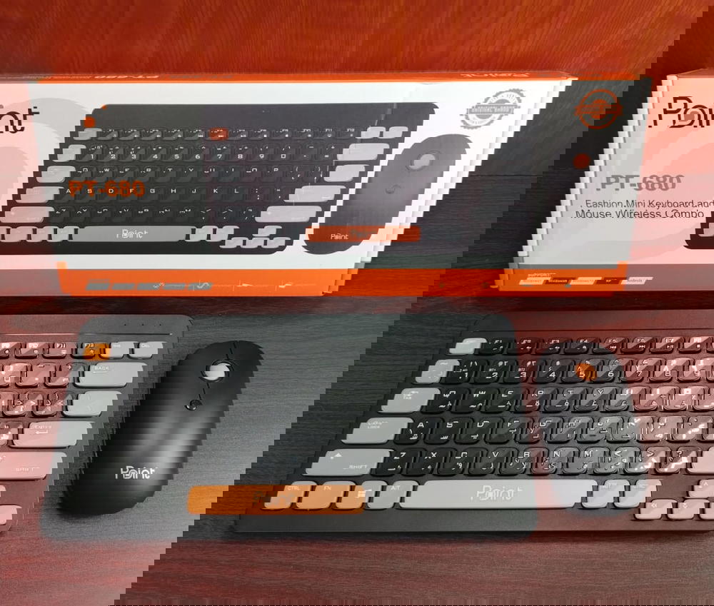 كيبورد + ماوس ميني وايرليس+بلوتوث ضمان Point PT-680 Preview Image