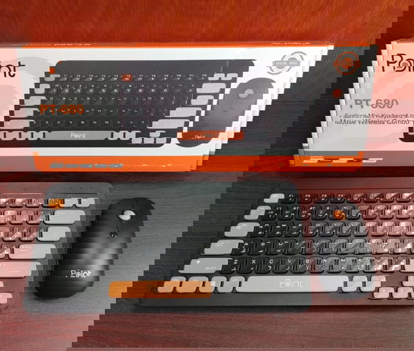 كيبورد + ماوس ميني وايرليس+بلوتوث ضمان Point PT-680 Image 1 Preview