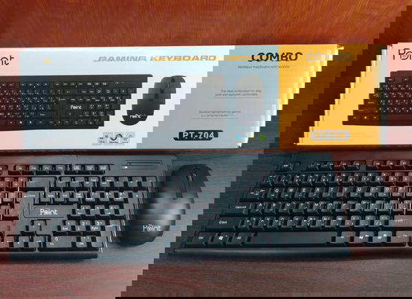 كيبورد + ماوس وايرليس ضمان Point pt-704 Image 1 Preview