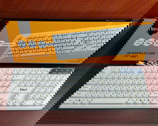 كيبورد جيمنج ابيض ضمان Point usb Pt-903 Image 1 Preview