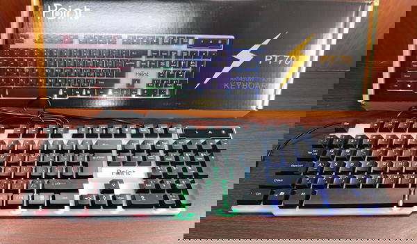 كيبورد مضئ ضمان Point pt-70 usb Image 2 Preview