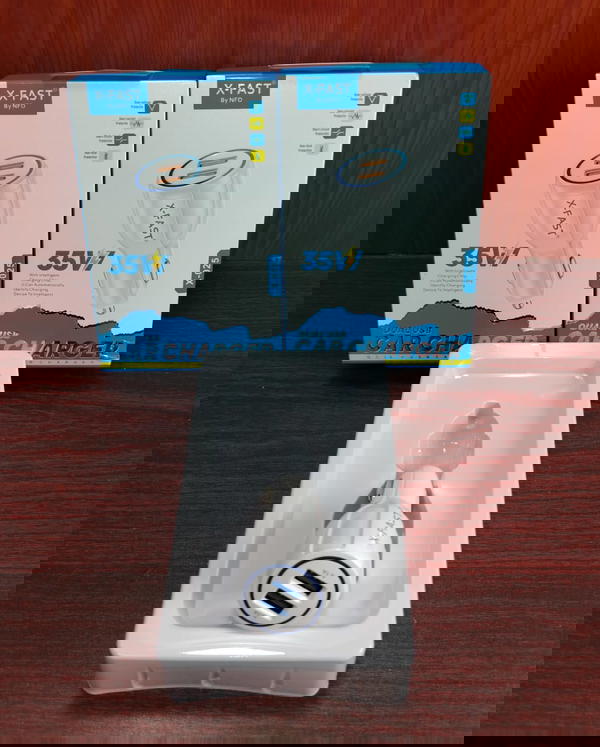 رأس شاحن سيارة 2 مخرج ضمان X-Fast x025 Image 1 Preview