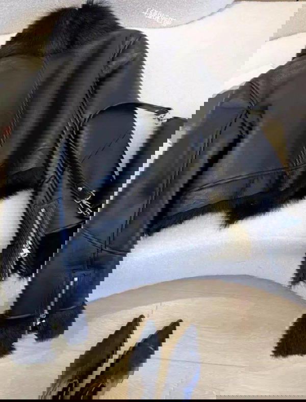 Fur jacket in leather Image 2 Preview