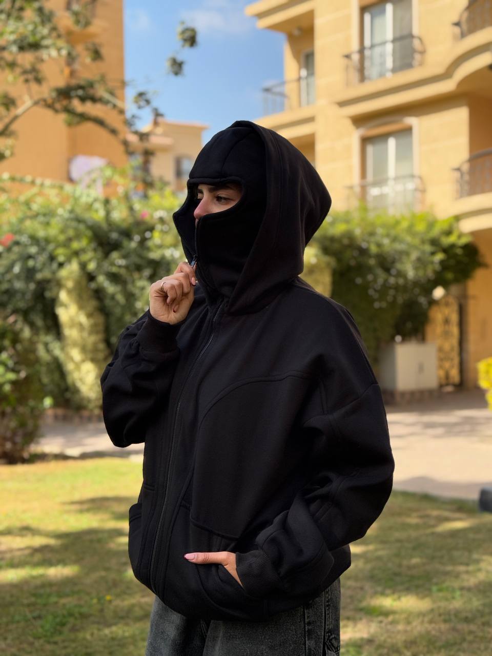 Hoodie with two caps Preview Image