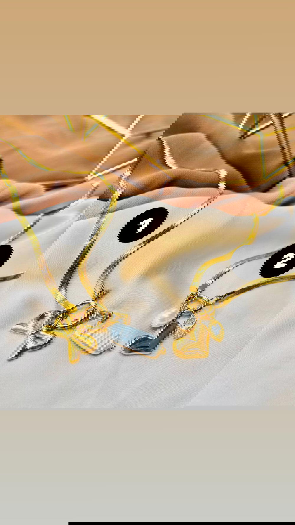 snake necklace with charms  Preview Image