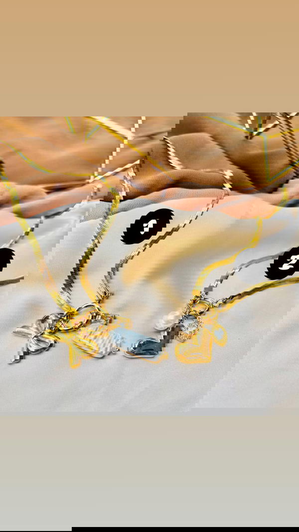 snake necklace with charms  Image 1 Preview