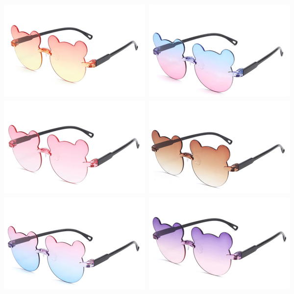 Care / Eye Glasses + 3 Hair Pins نضارة اطفال مع ٣ بنس شعر هدية  Image 4 Preview