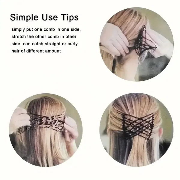 Hair Pin / Easy Stretchy Comp هير بيس سترتش تريندي   Image 5 Preview