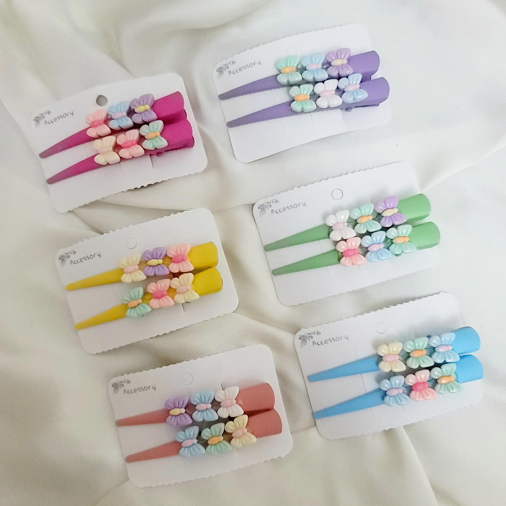 Hair Pin / Metal Flowery Pin عدد ٢ بنسة معدن فلوري كيوت Preview Image