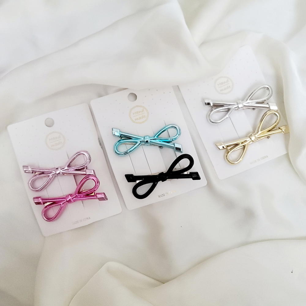 Hair Pin / Metalic Bow بنس فيونكة ميتالك  Preview Image