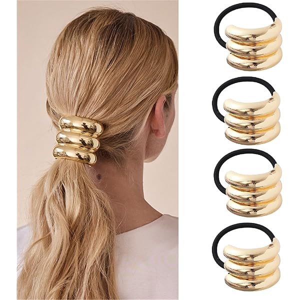 Hair Tie / Trendy Metal Tie / Style 2 / توكة استك تريندي معدن Preview Image