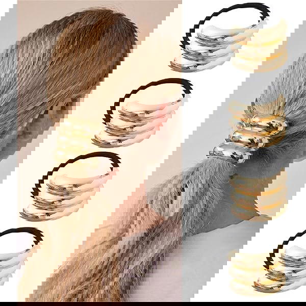 Hair Tie /  Trendy Metal Tie / Style 2 / توكة استك تريندي معدن  Image 1 Preview