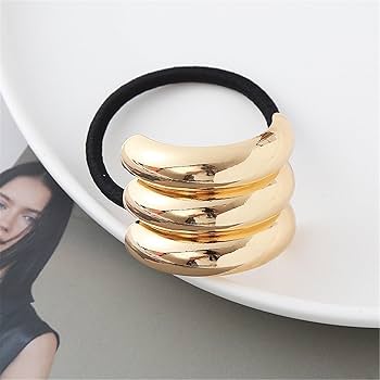 Hair Tie /  Trendy Metal Tie / Style 2 / توكة استك تريندي معدن  Image 2 Preview