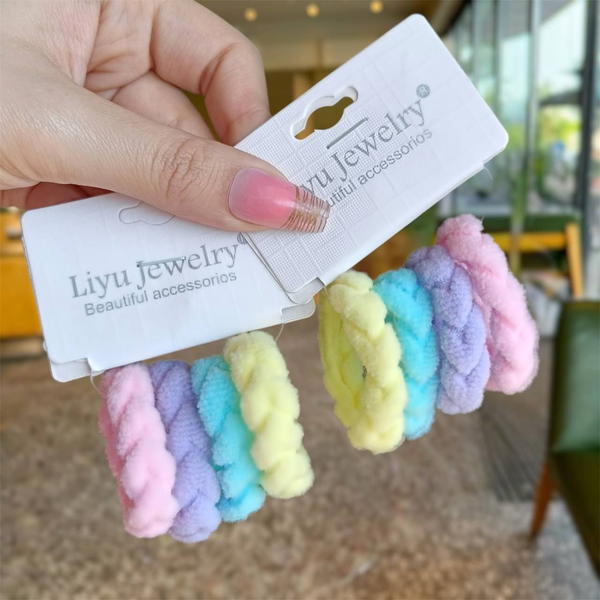 Hair Tie / Basic مجموته توك استك ×٤  Image 3 Preview