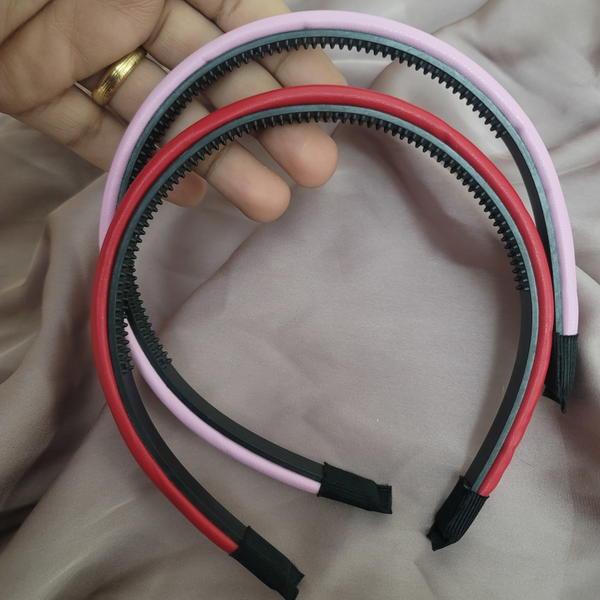 Head Band / طوق سنون جلد رفيع  Image 2 Preview