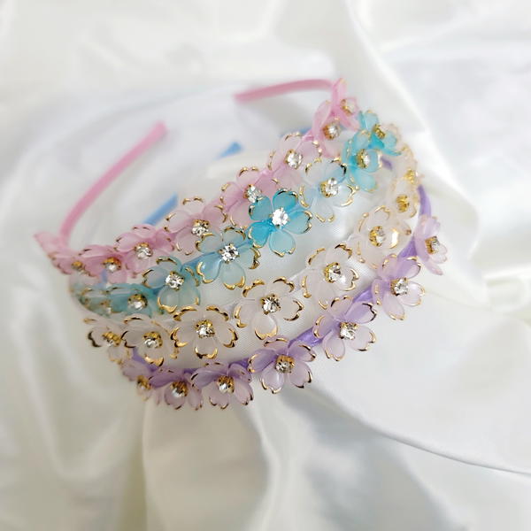 HeadBand / Crystals Flower Band طوق ورورد كريستاليه شيك  Image 1 Preview