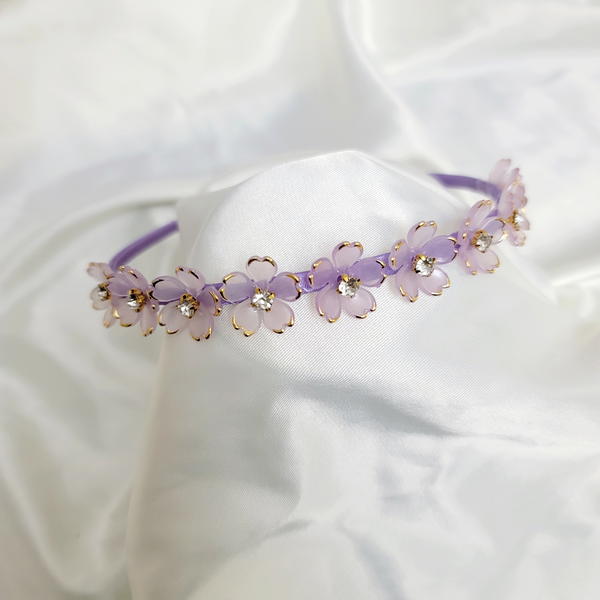 HeadBand / Crystals Flower Band طوق ورورد كريستاليه شيك  Image 3 Preview