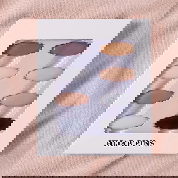 Hijab Pin  علبه دبابيس مشبك بداخلها ٨ قطع  Image 1 Preview