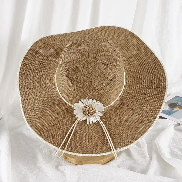 Seasonal / Sun Hat قبعه صيفية كاجوال وردة عباد الشمس  Image 1 Preview
