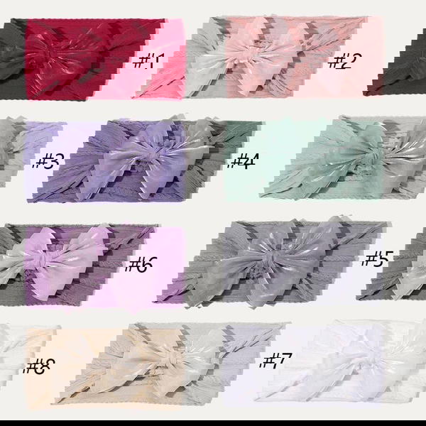 Baby Headband / Soft Cute bow سورتيت فيونكة اروجانزا  Image 2 Preview