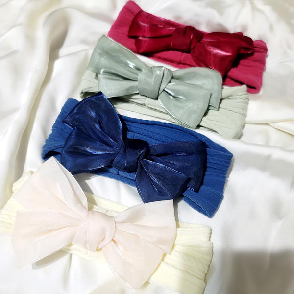 Baby Headband / Soft Cute bow سورتيت فيونكة اروجانزا  Image 3 Preview