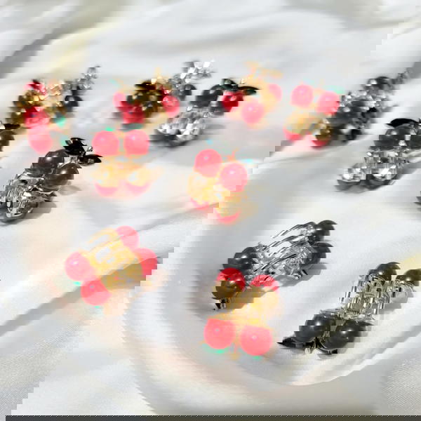 Hair claws/ cute cherry hair claw Image 1 Preview
