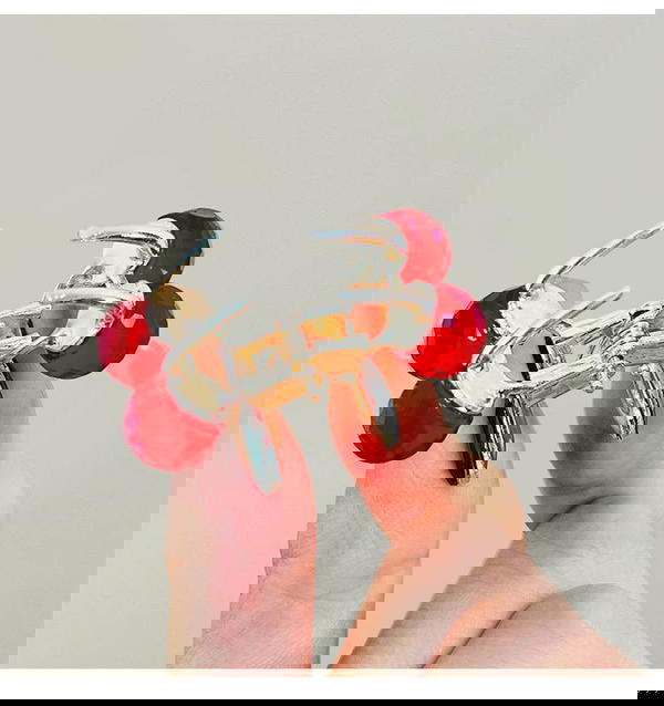 Hair claws/ cute cherry hair claw Image 3 Preview