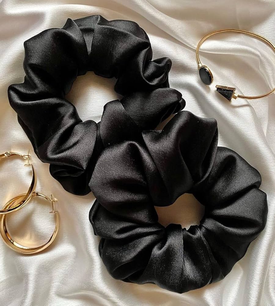 Hair Tie / Basic Black Satin  Preview Image