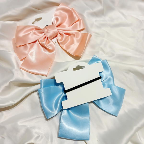 Hair Tie / Satin Bow Ties فيونكة ستان استك Image 2 Preview