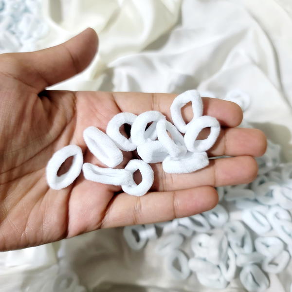 Hair Tie / Box of Ties_B علبة اساتك ابيض Image 5 Preview