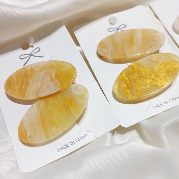 Hair Pin / Marble Pin x2 كارت بنس حجر ماربل Image 3 Preview