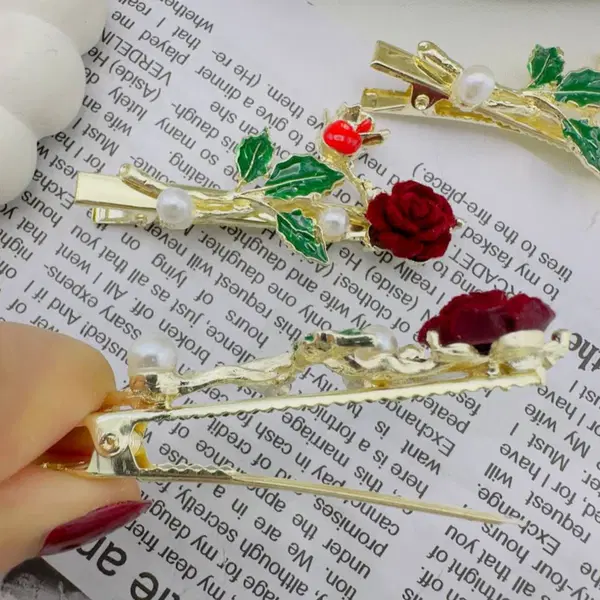 Hair Pin / Chic flower Pin  بنس ورد شيك جدا  Image 3 Preview