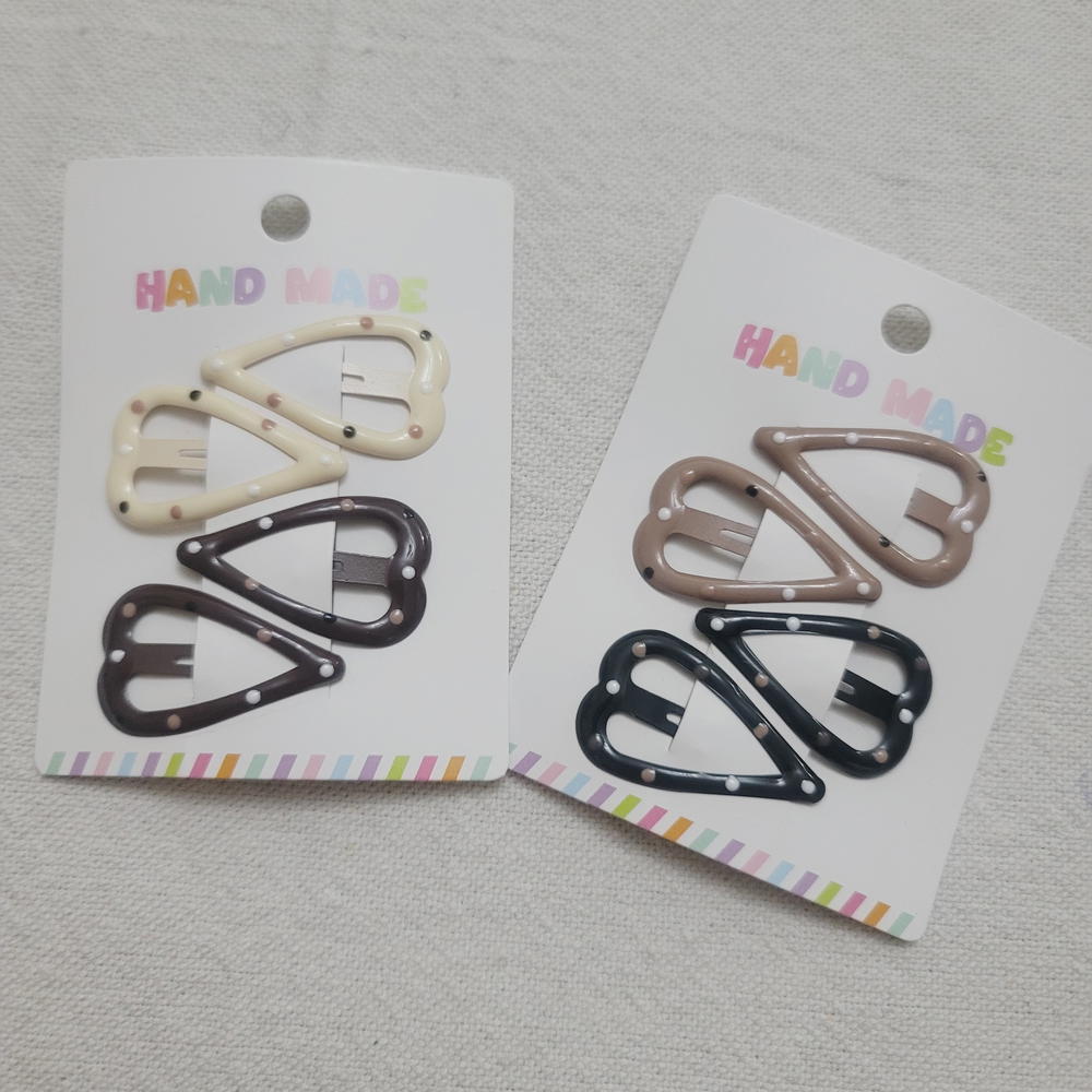 Hair Pin / Simple heart tic-tac بنسه قلوب مرنه  Preview Image